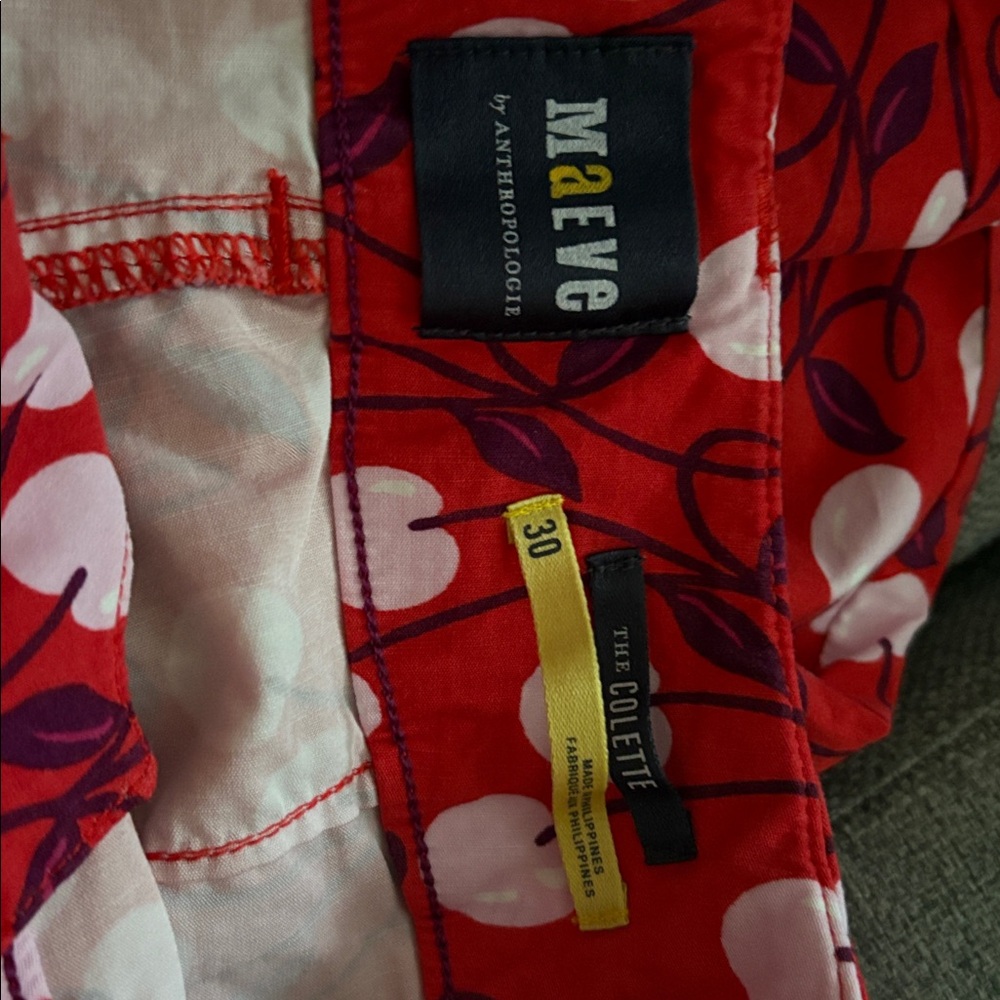 Maeve by Anthropologie The Colette Cherries Wide-Leg Pants - Picture 5 of 6